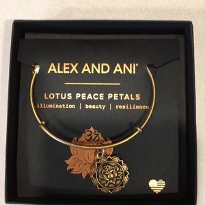 Alex and Ani lotus bracelet